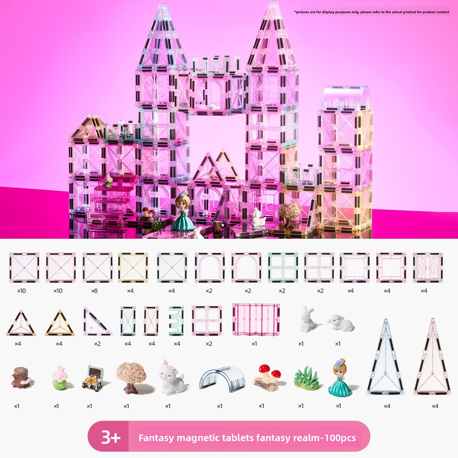 100pc Magna-Tiles Building Set