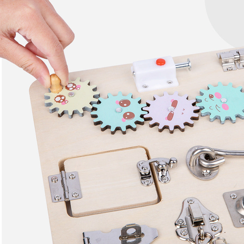 Shapes and Fidgets Montessori Board