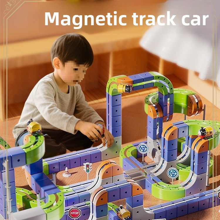 101pc Magnetic Educational Train