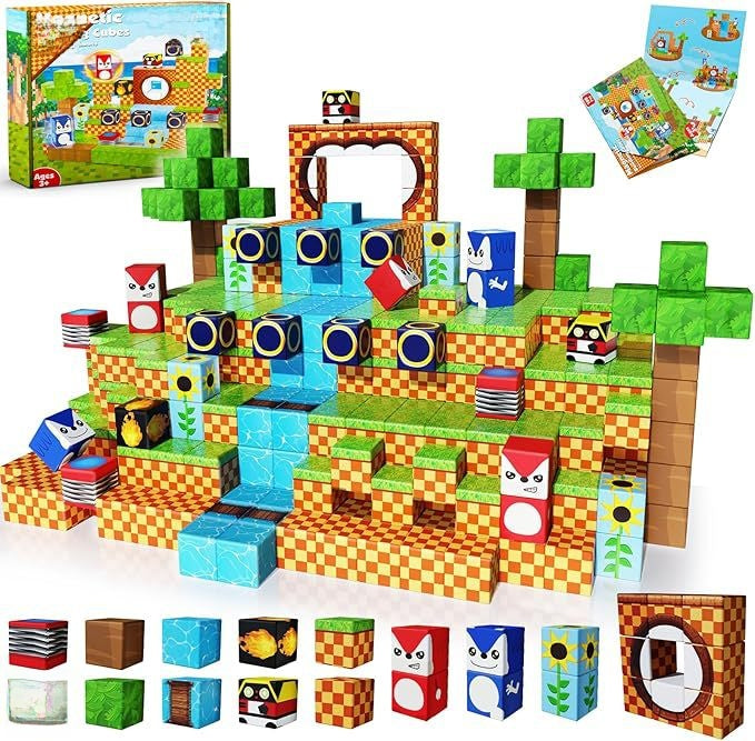 Sonic Mini World Magnetic Blocks