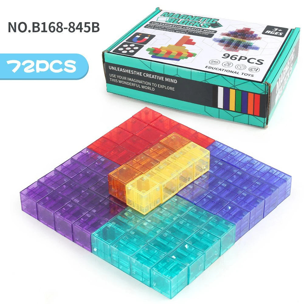 Rainbow Magnetic Blocks Set
