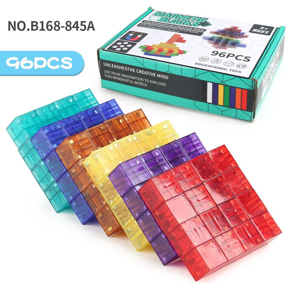 Rainbow Magnetic Blocks Set