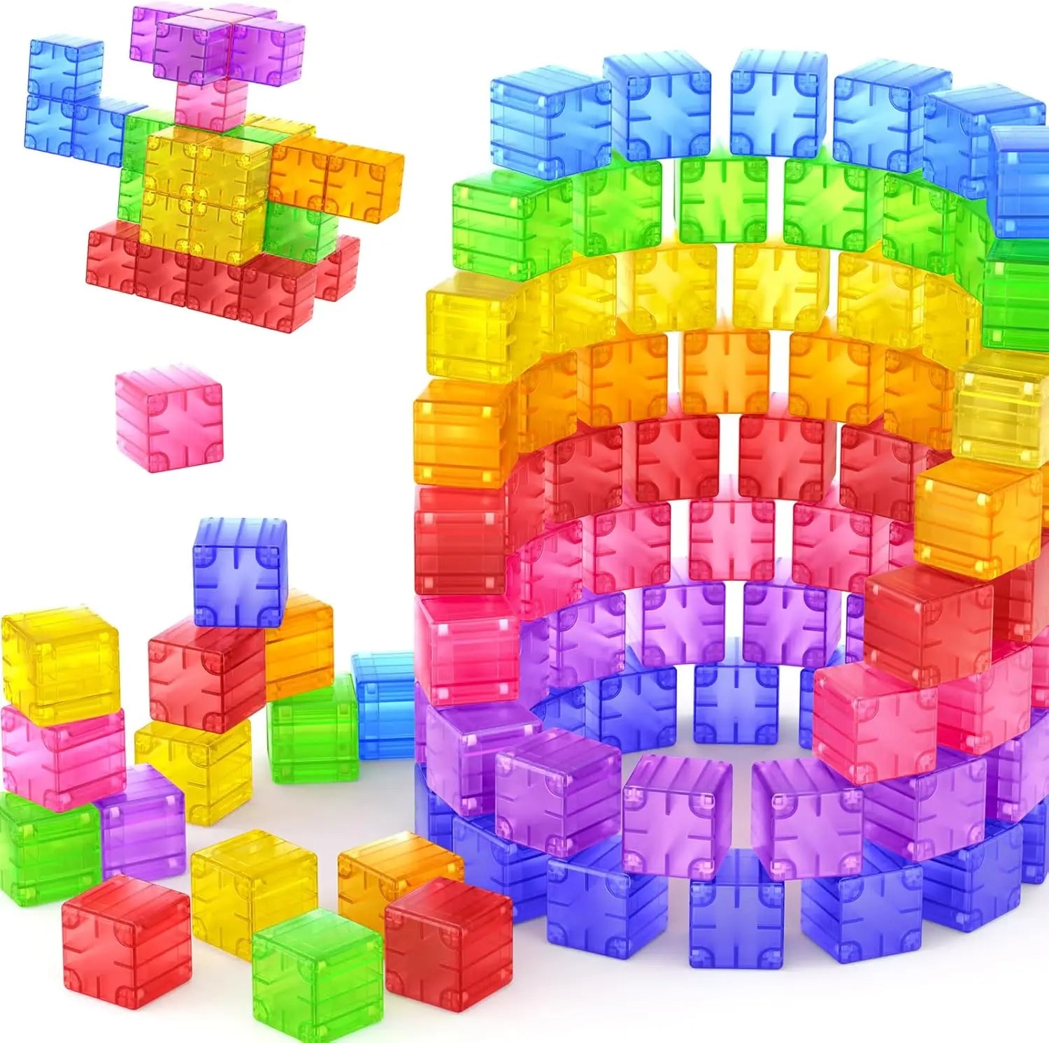 Rainbow Magnetic Blocks Set