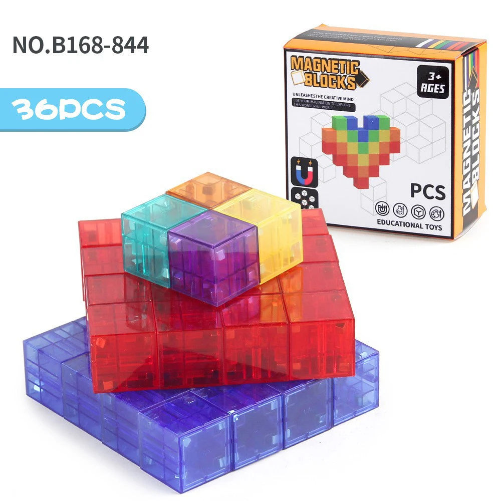 Rainbow Magnetic Blocks Set