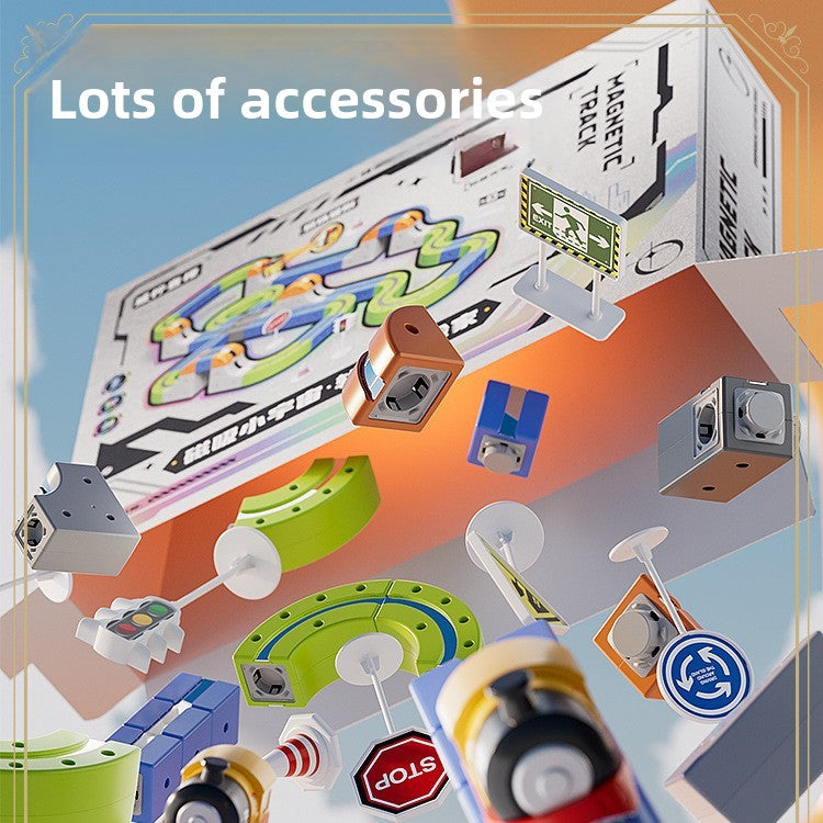 101pc Magnetic Educational Train